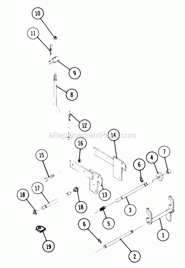 Toro 85541 (1972) Front Hitch Front Hitch Accessory Model 8-5541 Diagram