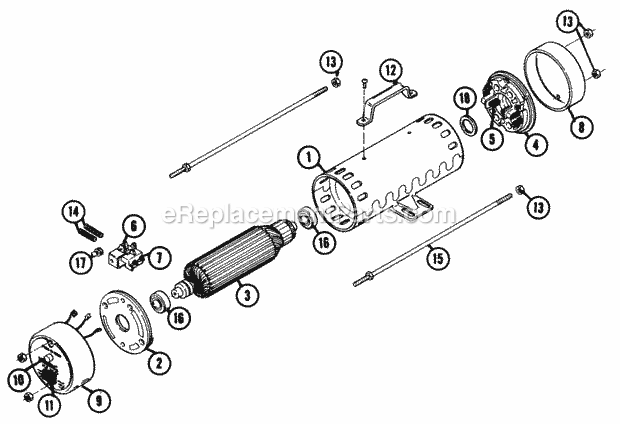 Toro 86951 (1975) Rotary Inverter Parts List for Rotary Inverter Factory Order Number 8-6951 Diagram