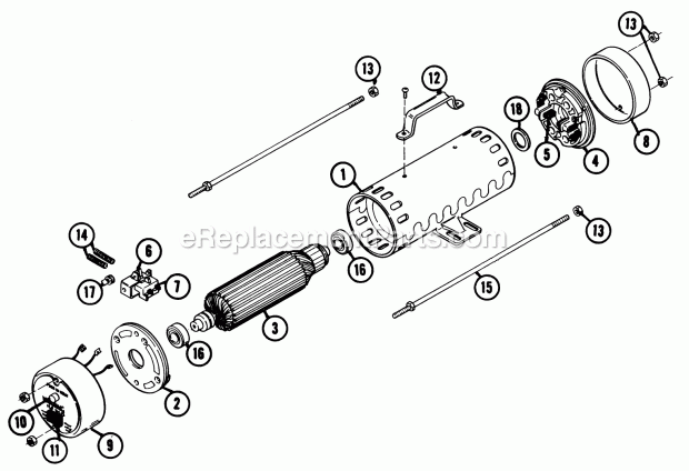 Toro 86951 (1976) Rotary Inverter Parts List for Rotary Inverter Factory Order Number 8-6951 Diagram