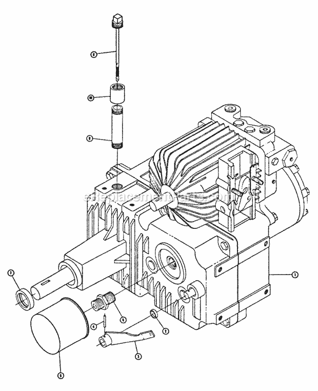 Toro 875 (1965) Tractor 5052 Wheel-A-Matic Transmission Diagram