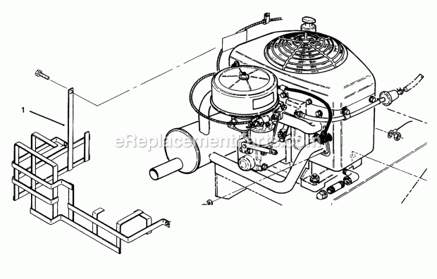 Toro 94-1281 Ce Kit For Model 30180 Muffler Guard Assembly Diagram