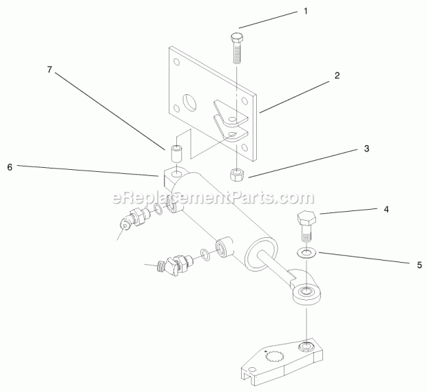 Toro 99-8896 Steering Cylinder Kit, 5xi Garden Tractor Cylinder Assembly Diagram