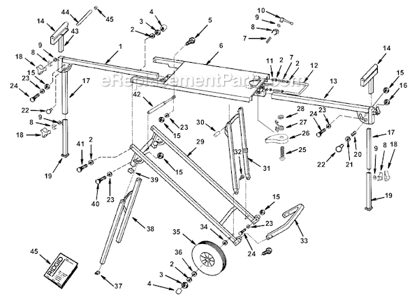 Ridgid AC9940 Parts List and Diagram : eReplacementParts.com ridgid table saw parts diagram 