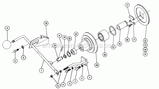 Toro PT-6 (1966) Pto Kit, Tractor Power Take-Off Pt-6 Parts List Diagram