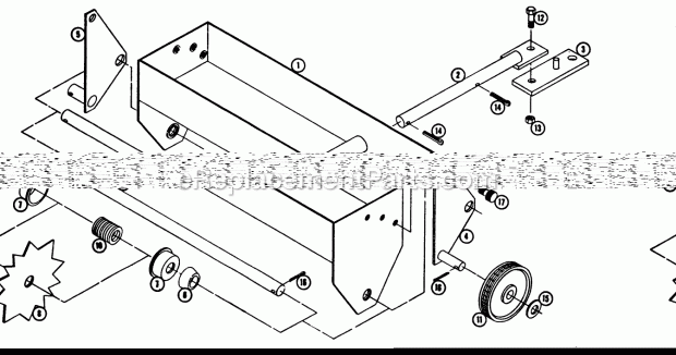 Toro SC-152 (1962) Aerator Parts List-Aerator Model 7-2411 (Formerly Sc-152) Diagram