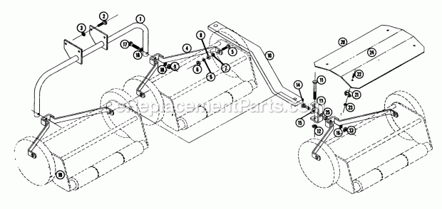 Toro SGM-603 (1963) 3 Gang Reel Mower Gang Mower Parts List Diagram