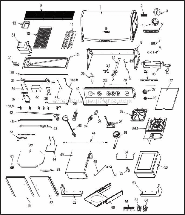 Vermont VCS324SS Gas Grill Page A Diagram