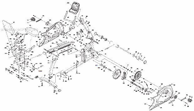 Vision Fitness R2200 (RB42C)(2005) Bike - Recumbent Page A Diagram