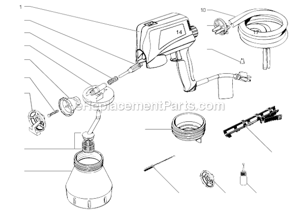 Wagner HD2200 2-Speed Pro Duty Power Painter Page A Diagram