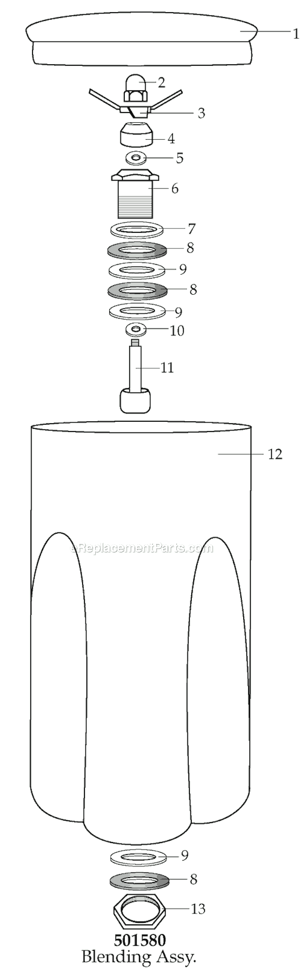 Waring SS515 Blender Page A Diagram
