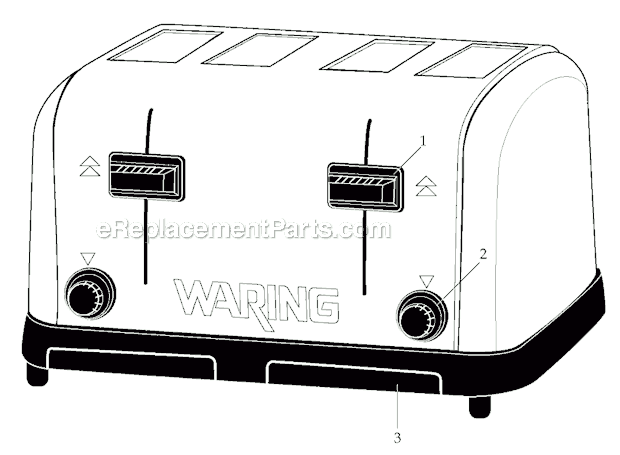 Waring WCT708 Toaster Page A Diagram