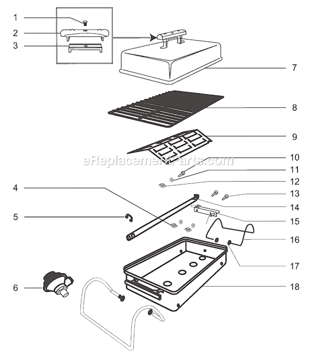 Weber 1530 (Before 2000) Go-Anywhere Gas Grill Page A Diagram