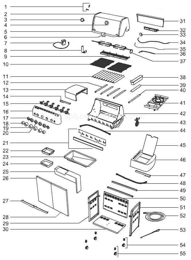 Weber 1840001 Summit S-450 Gas Grill Page A Diagram