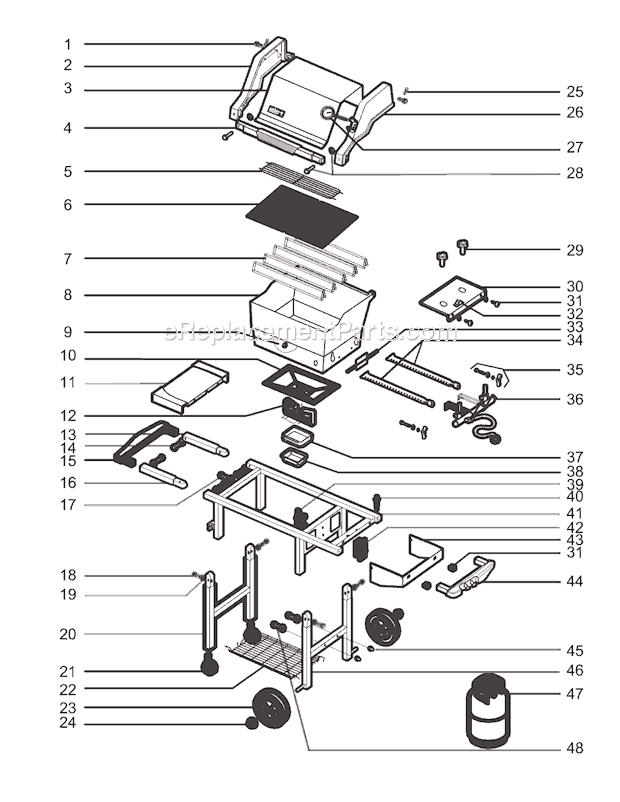Weber 2271411 (02-03) Genesis Silver A SWE Grill Page A Diagram