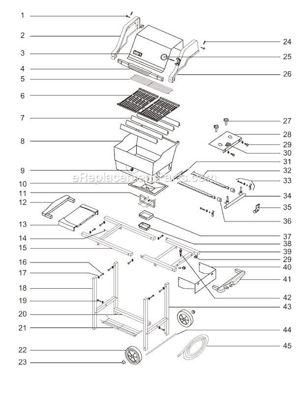 Weber 2341398 (00-01) Genesis Silver A NG Grill Page A Diagram