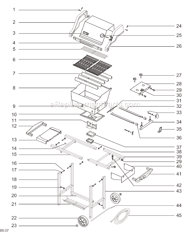 Weber 2341411 (00-01) Genesis Silver A NG Grill Page A Diagram