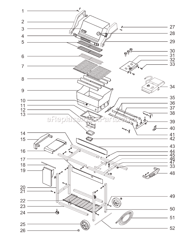 Weber 2361411 (00-01) Genesis Silver C NG Grill Page A Diagram