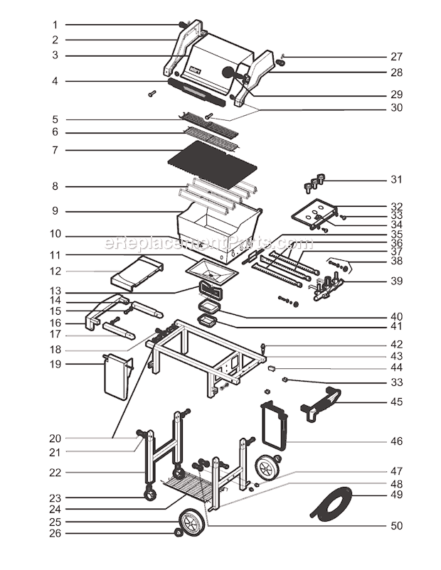 Weber 2381398 Genesis Silver B NG SWE Grill Page A Diagram
