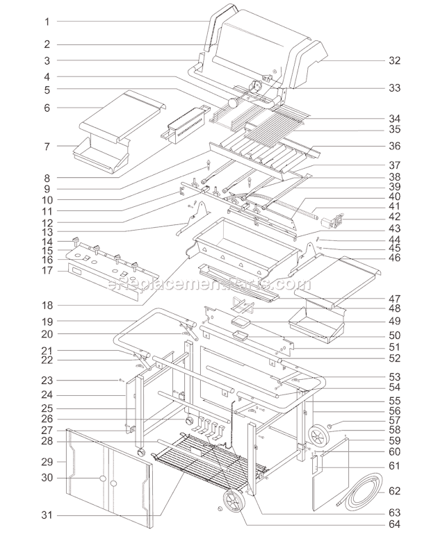 Weber 261102 Summit 450 Gas Grill Page A Diagram