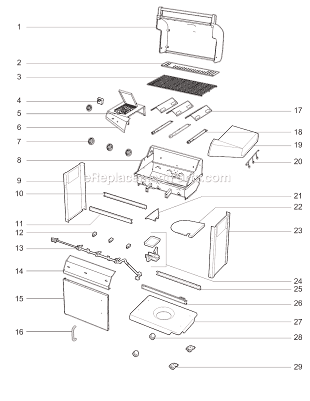 Weber 30731201 Affinity 3200 LP Grill Page A Diagram