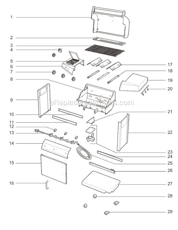 Weber 30732201 Affinity 3200 NG Grill Page A Diagram