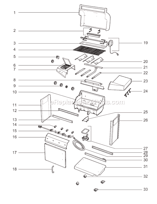 Weber 30732301 Affinity 3400 NG Grill Page A Diagram