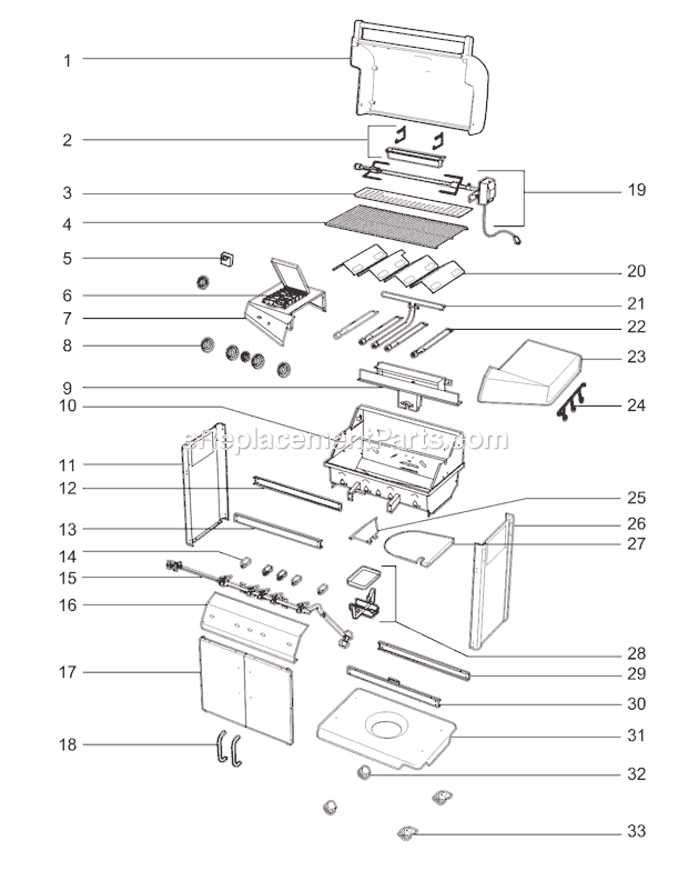 Weber 30741301 Affinity 4400 LP Grill Page A Diagram