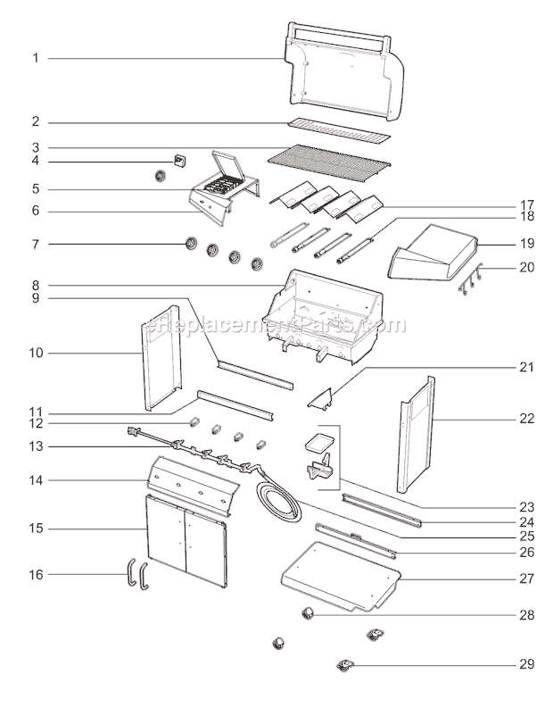 Weber 30742201 Affinity 4200 NG Grill Page A Diagram