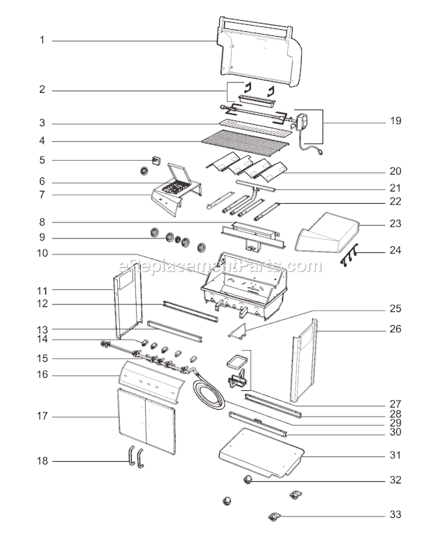 Weber 30742301 Affinity 4400 NG Grill Page A Diagram
