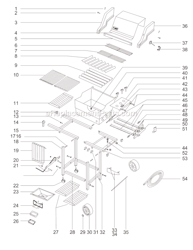 Weber 311111 Weber 1100 Gas Grill Page A Diagram