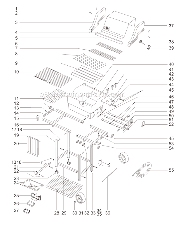 Weber 311701 Genesis 1000 LX NG Grill Page A Diagram