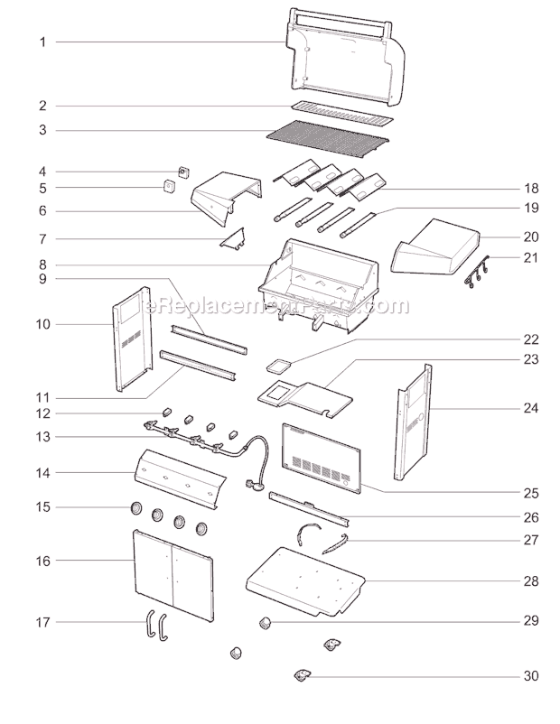 Weber 31741153 (2009) Affinity 4100 LP Grill Page A Diagram
