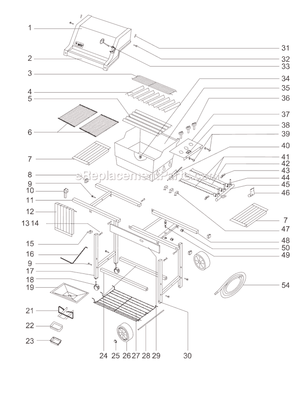 Weber 321801 SP 200 Gas Grill Page A Diagram