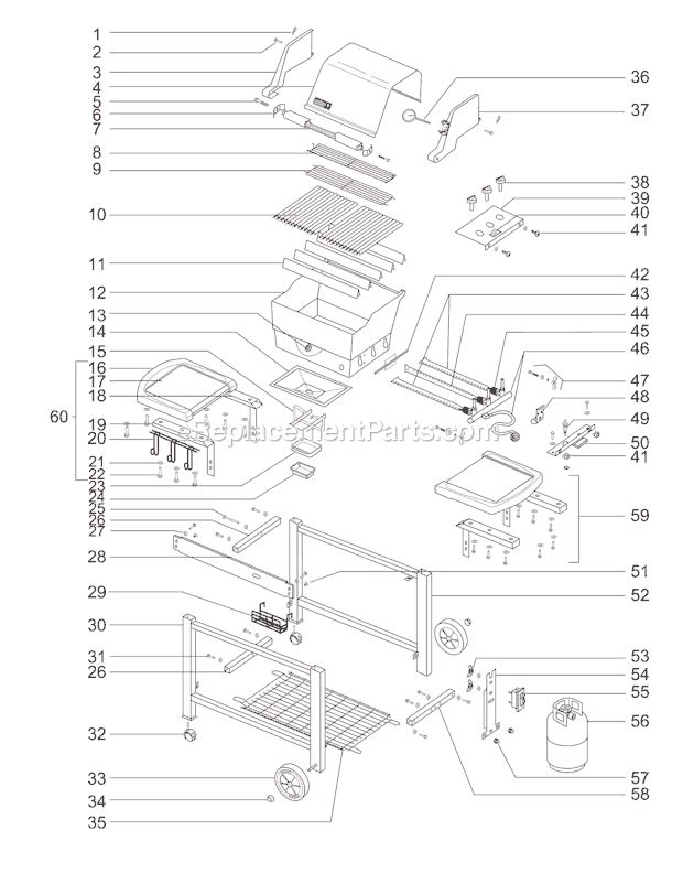 Weber 3250698 Genesis Gold B LP SS Grate Grill Page A Diagram
