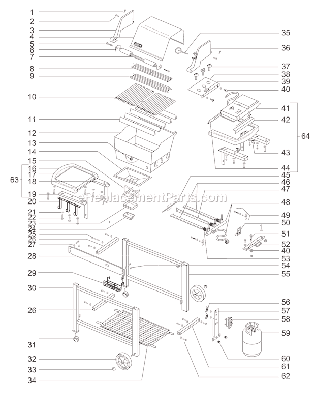 Weber 3260698 Genesis Gold C LP SS Grate Grill Page A Diagram