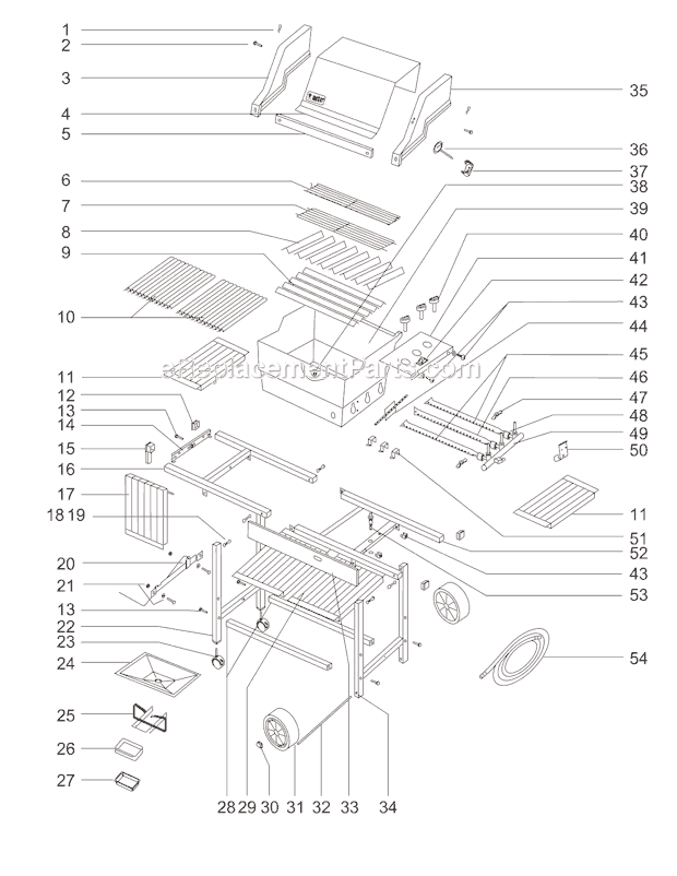 Weber 327298 Genesis 2300 NG Grill Page A Diagram