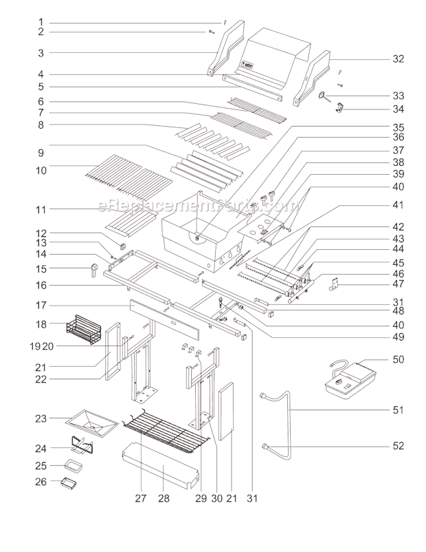 Weber 331571 Genesis 3500 LX NG PM Grill Page A Diagram