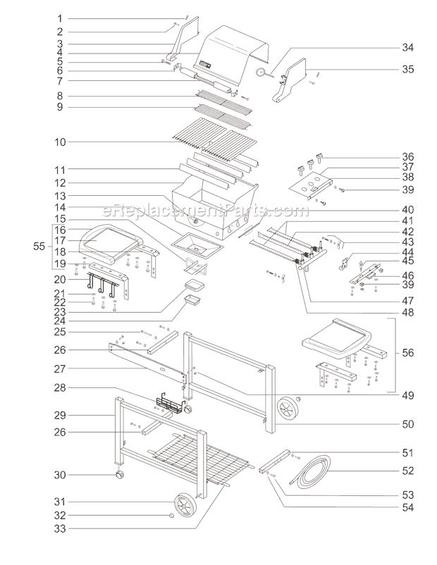 Weber 3350698 Genesis Gold B NG SS Grate Grill Page A Diagram