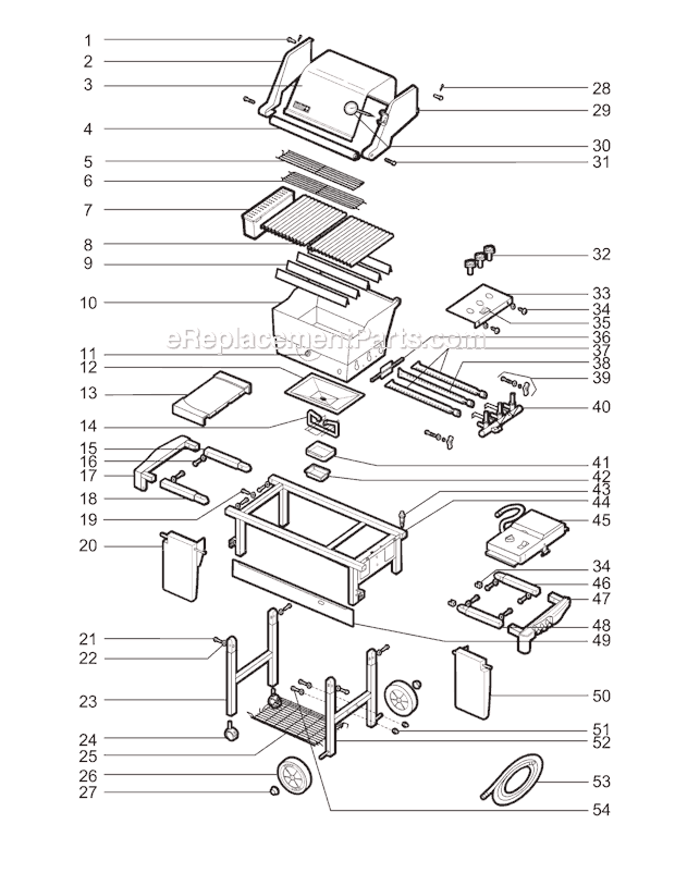 Weber 3390699 Genesis Gold C NG SWE Grill Page A Diagram