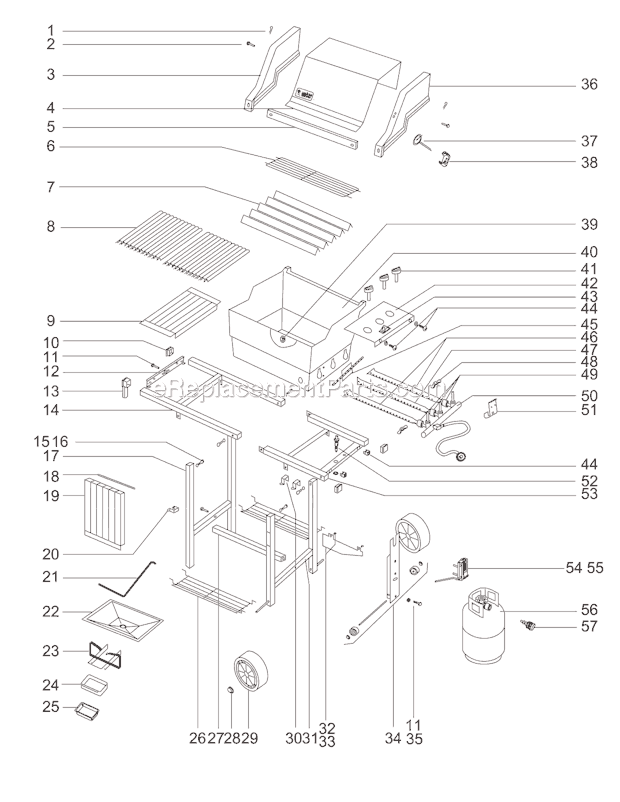 Weber 577798 Spirit 730 Gas Grill Page A Diagram