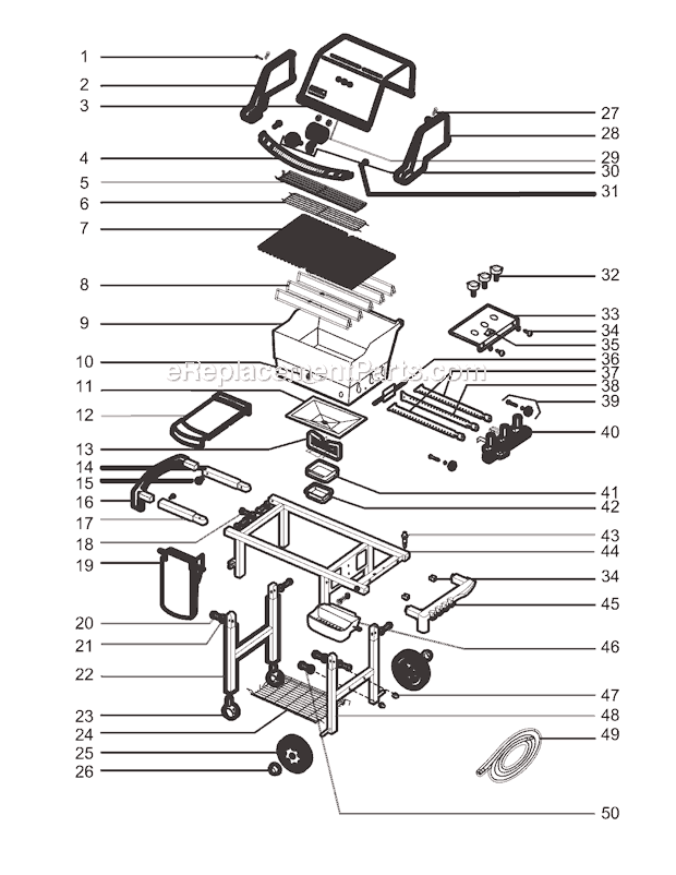Weber 6321001 (2004) Genesis Silver B NG SWE Grill Page A Diagram