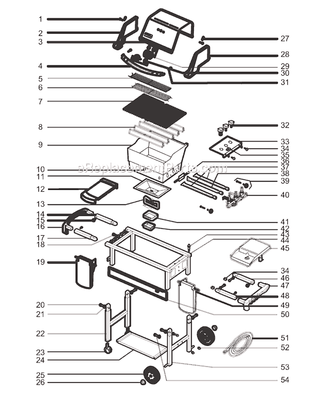 Weber 6331398 (2004) Genesis Silver C NG SWE Grill Page A Diagram