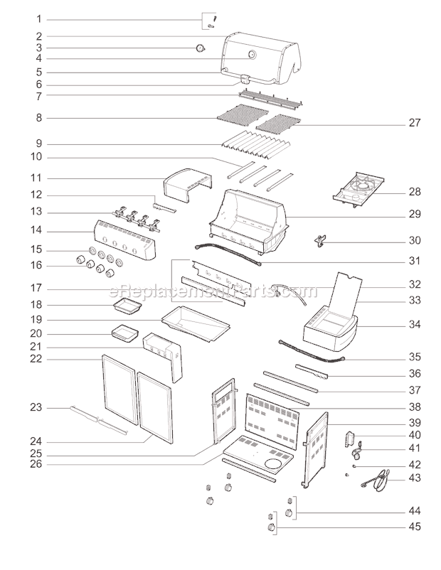 Weber 7120001 (2010) Summit 420 Gas Grill Page A Diagram