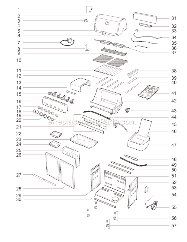Weber 91740301 (2010) Summit 450 Gas Grill Page A Diagram