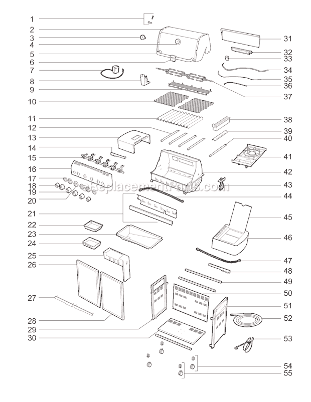 Weber 91840301 (2010) Summit 450 Gas Grill Page A Diagram