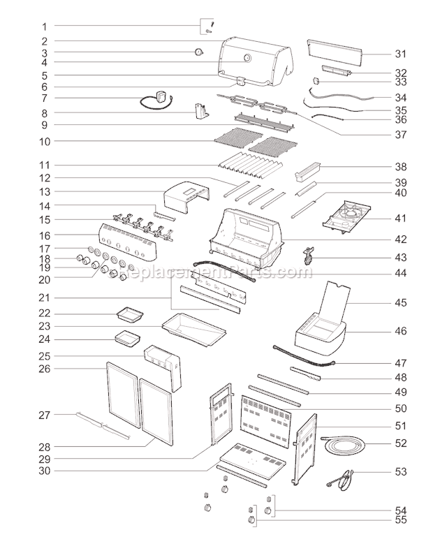 Weber 91841301 (2010) Summit 450 Gas Grill Page A Diagram