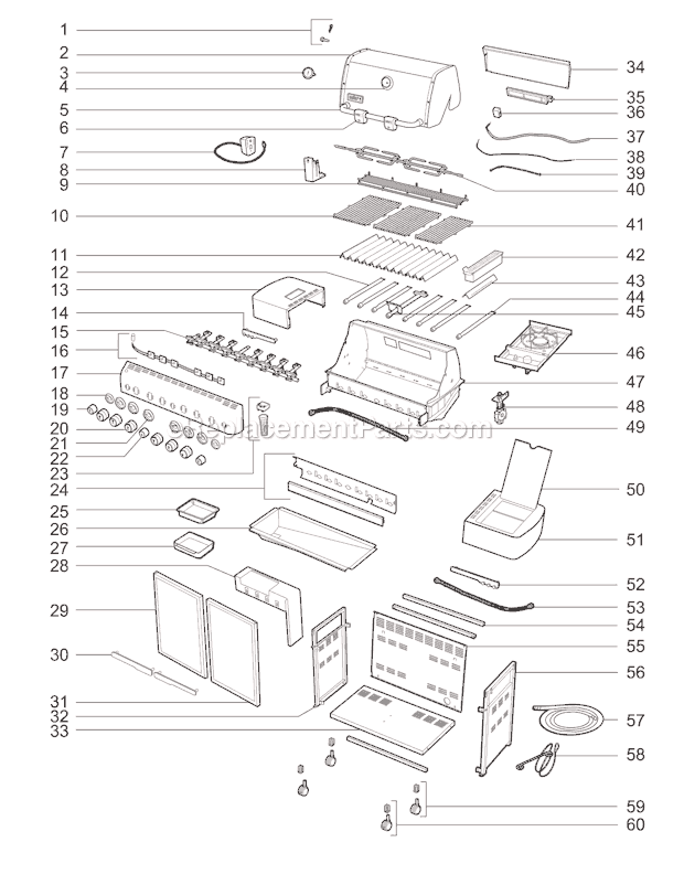 Weber 92880301 (2010) Summit 670 Gas Grill Page A Diagram