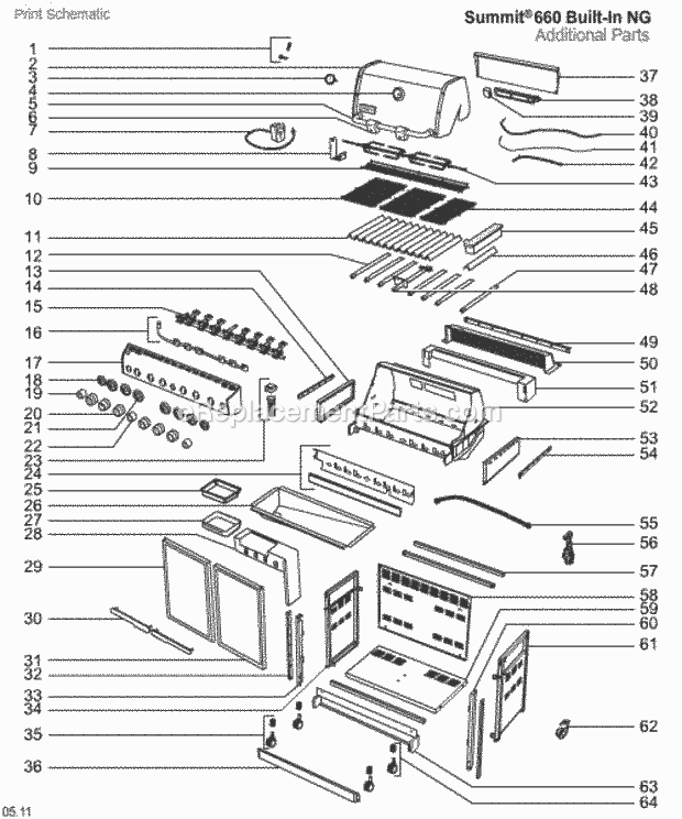 Weber 97460001 Summit S-660 Built-In Ng Ss Page A Diagram