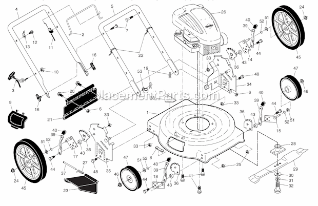 Weed Eater 96114000401 Rotary Mower Page A Diagram