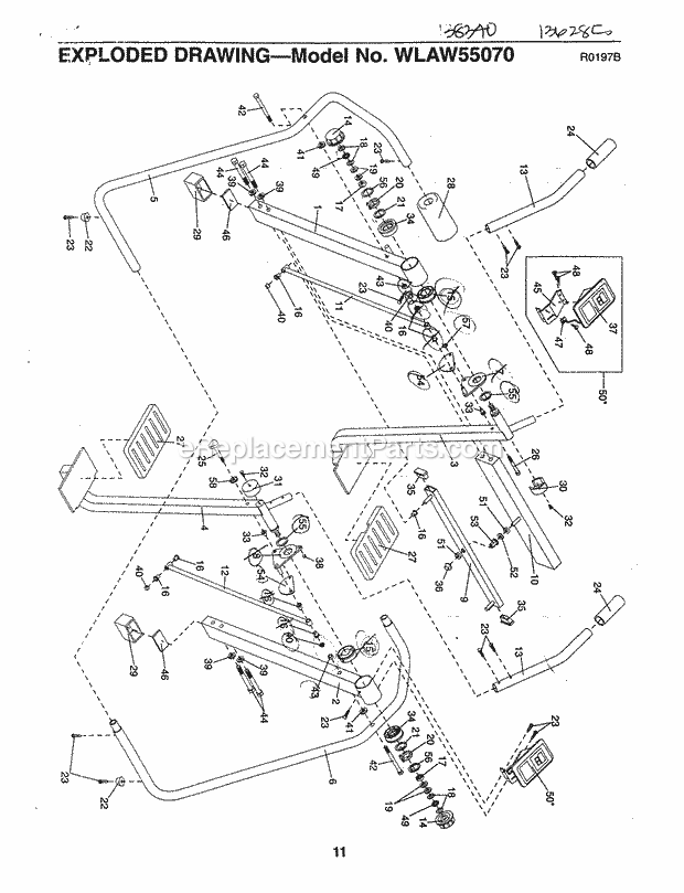 Weslo WLAW5507.0 Air Strider Page A Diagram